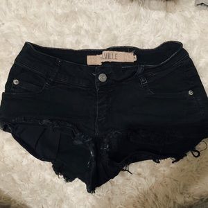 Brandy Melville Black Denim Shorts